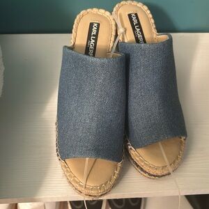 Brand new wedge heels Karl lagerfield never worn
